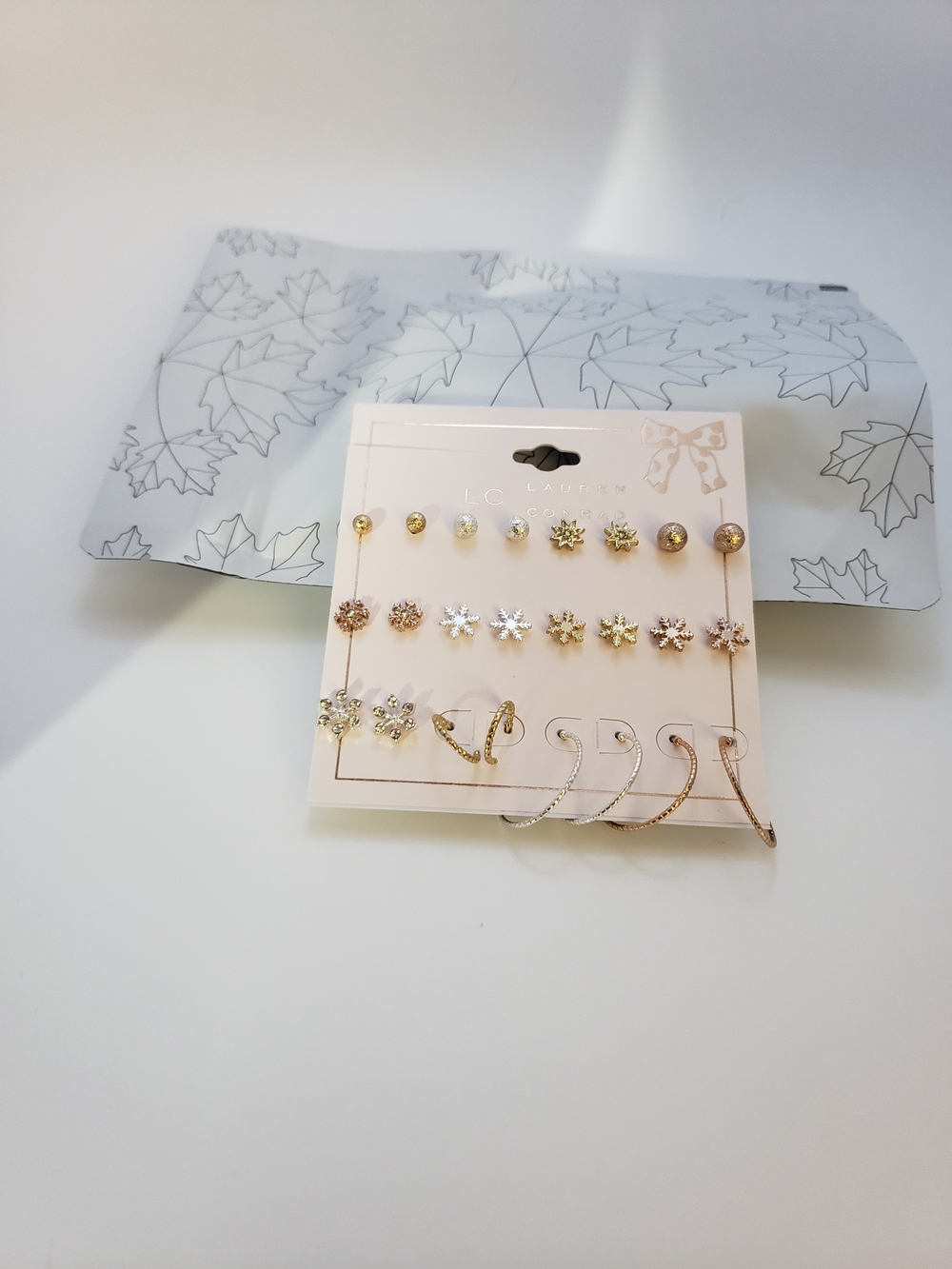 LC Lauren Conrad Rose Gold and Gold Mixed Earring Set
